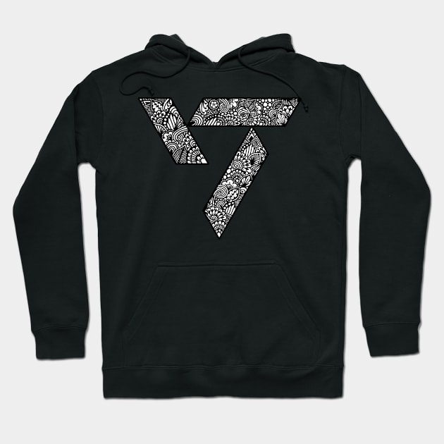 SEVENTEEEN Zentangle Logo Hoodie by TheHermitCrab